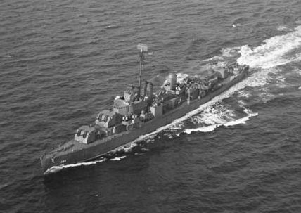 O’Brien photographed in March 1944, during her shakedown cruise following her February 25 commissioning in Boston. 