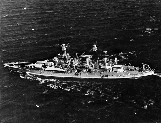 During the Pearl Harbor attack, the West Virginia, shown in a 1939 photograph, was moored outboard of the battleship USS Tennessee and took hits from several aerial torpedoes while the Tennessee was shielded from torpedo attack but struck by Japanese bombs. 