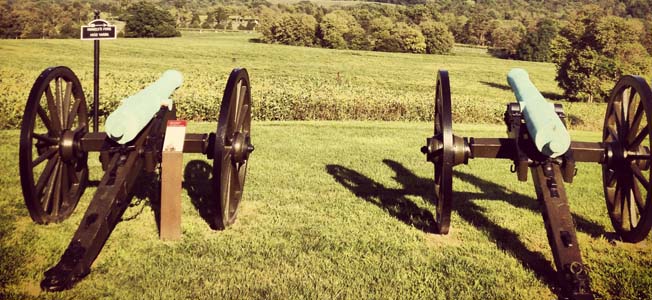 The rolling farmland of western Maryland is the site of the Antietam National Battlefield, the bloodiest one-day battle of the American Civil War.