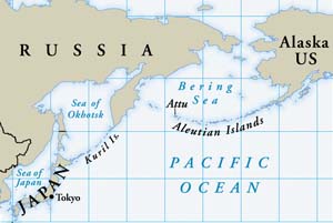 Spanning the northern Pacific gap between Japan and Alaska, the Aleutians were an inhospitable-but-strategic prize for whichever side could hold it.