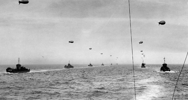 A 138-ship convoy headed for Utah Beach two days early because of bungled communications had to be turned around by a Walrus amphibian aircraft.