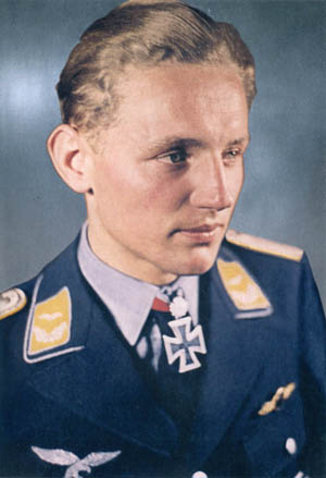 After downing 150 enemy planes, Erich Hartmann earned the Knight’s Cross, and later received Swords and Diamonds and Oak Leaves. All three pilots served with the West German Air Force after World War II.