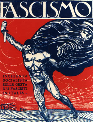 The specter of Fascism haunts Italy in this propaganda poster that was displayed publicly during the rise of Mussolini’s totalitarian regime.