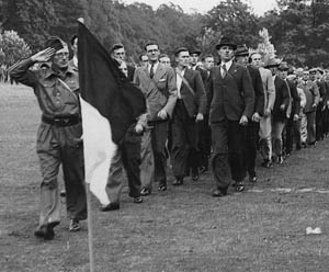 A Home Guard parade.