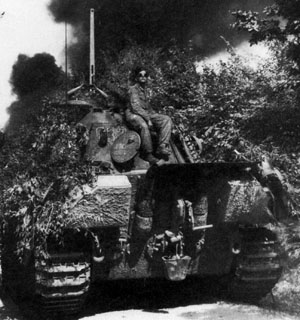 A tank crewman of the German 9th Panzer Division.