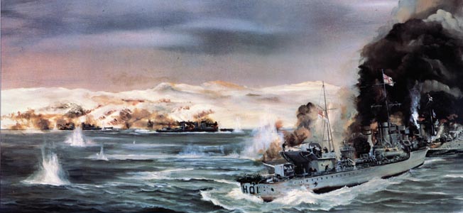 Violent clashes depleted much of the Kriegsmarine destroyer force, but the British Naval victory could not change the outcome in Norway.
