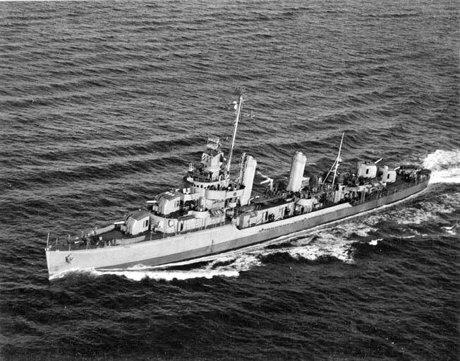 The destroyer USS Murphy survived a collision on the open sea and served during four amphibious operations in the European Theater.