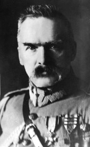 Pilsudski exhibits a fierce countenance in this photo taken in 1916. During World War I, he was taken prisoner by the Germans and held for a number of months.