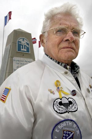 In 2005, Malarkey returned to Utah Beach on one of his many battlefield tours.