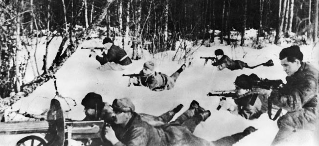 An initially promising Soviet offensive during the winter of 1942 ultimately led to the destruction of the 2nd Shock Army.