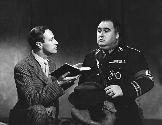 Leslie Howard (left) starred in and directed Pimpernel Smith, which the Nazis perceived as an attack on the Third Reich.