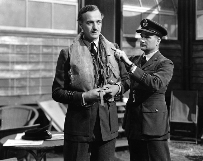 Howard had returned home to aid in the war effort. He directed himself and David Niven (left) in Spitfire, which told the story of R.J. Mitchell, that plane’s designer.
