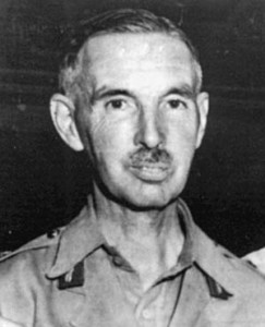 Lt. Gen. Arthur Percival, commander of British troops, surrendered Singapore’s garrison. 