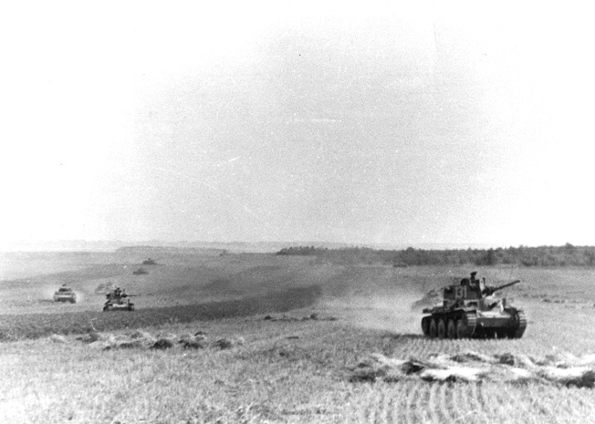 Following the renewal of major operations in the West on May 10, 1940, Czech-designed tanks of the German Army roll rapidly across France and toward the English Channel. Using Czech technology enabled the panzer arm of the Wehrmacht to deliver firepower and mobility to the front in the early days of the war.