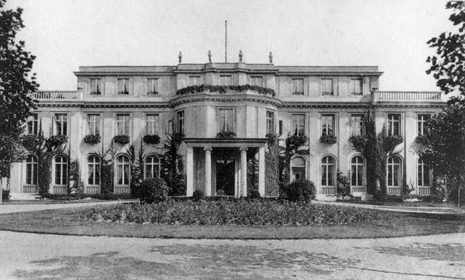 This estate in the suburbs of Berlin was the location of the infamous Wannsee Conference where Nazi leaders gathered to discuss the Final Solution to the Jewish Question.