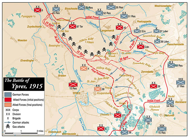 Battle Of Ypres Map