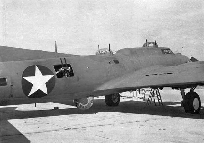 The experimental YB-40, a heavily armed and armored aircraft intended to escort bomber formations over occupied Europe and particularly into the heart of the Third Reich, proved an impractical failure in 1942.