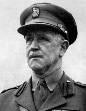 Brigadier Leslie Andrew photographed after World War II. His decision to withdraw from positions on Crete has been controversial for decades.