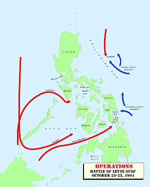 why did the battle of leyte gulf happen