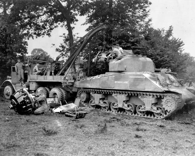 The American-built Sherman medium tank was admittedly inferior to its German opponents. Yet, it won the war in Northwest Europe through shear numbers.