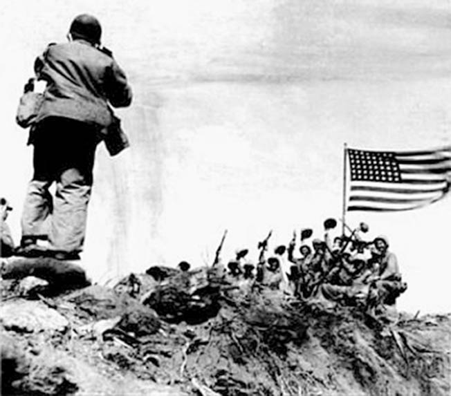 Joe Rosenthal of the Associated Press captured an iconic moment in World War II history on the island of Iwo Jima.